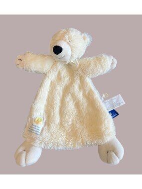 Nancy Tillman Polar Bear Baby Security Blanket Lovey 13" Plush White Polyester